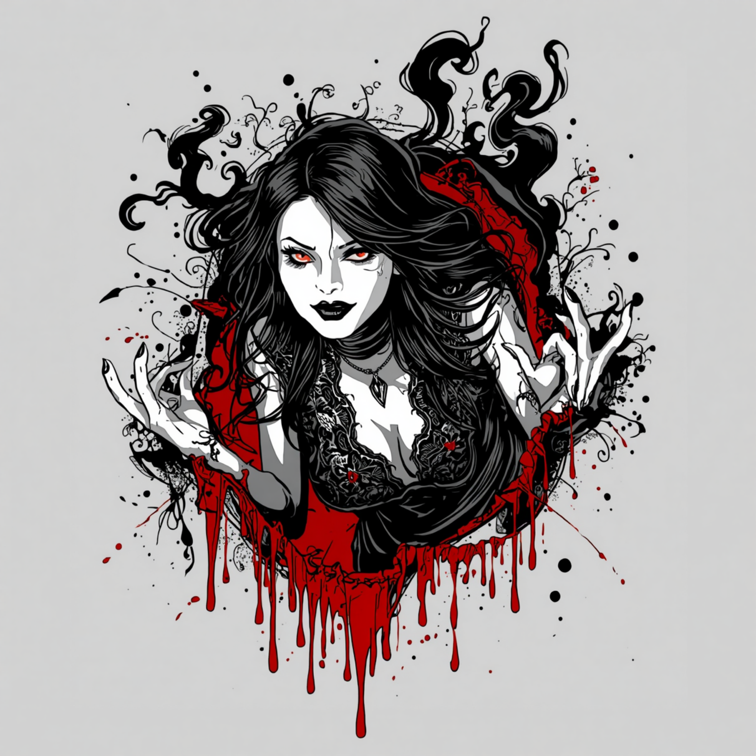 Vampire Gothic Tee — Bloody Siren