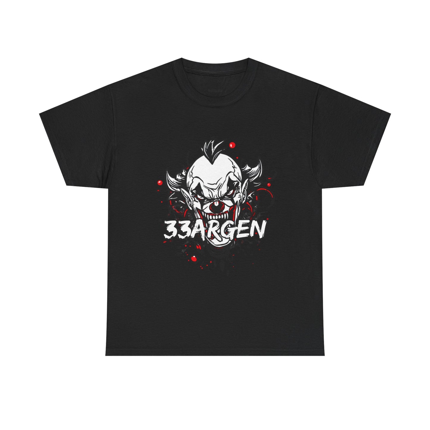 Creepy Clown Graphic Tee — '3BARGEN' Horror Streetwear T-Shirt