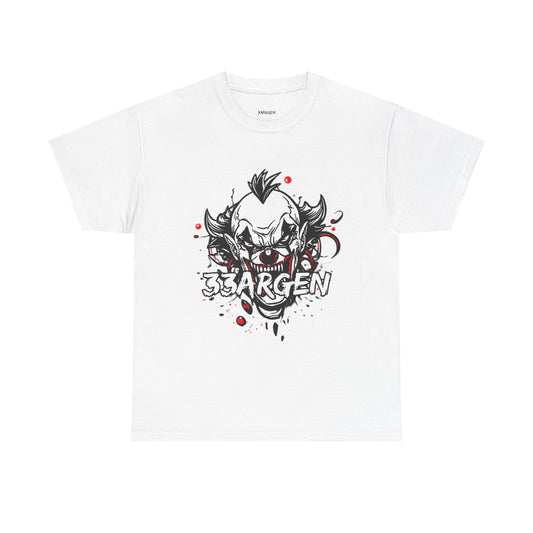 Creepy Clown Graphic Tee — '3BARGEN' Horror Streetwear T-Shirt