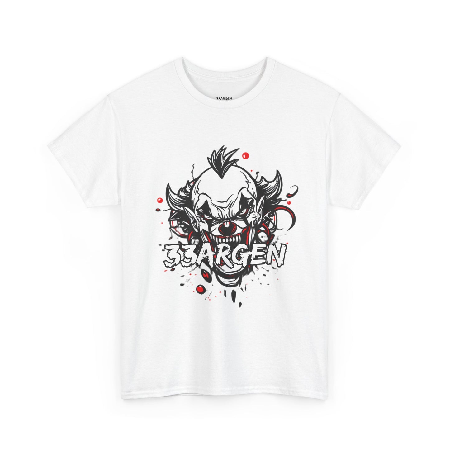 Creepy Clown Graphic Tee — '3BARGEN' Horror Streetwear T-Shirt